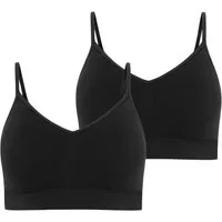 Jockey Bralette Seamfree Stretch (2er Pack) Ohne Seitennähte, Breites Unterbrustband, V-Ausschnitt