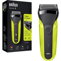 Braun Elektrorasierer 300s - Series 3 Folienrasierer Schwarz, abwaschbar