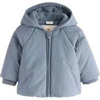 Next Strickjacke Baby Pufferjacke mit Kapuze und Fleecefutter (1-tlg)