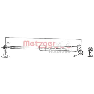 Metzger Gasfeder f?r Kofferraum BMW 5er E39 2110376