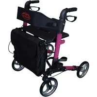 Antar Rollator Leichtgewicht 3-fach faltbar Reise Rollator aus Aluminium