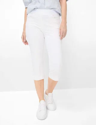 Raphaela by Brax Damen Caprihose Style PAMINA CAPRI WHITE, weiß, Gr. 46K