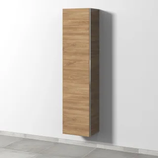 Sanipa 3way Hochschrank mit 1 Tür und Ganzkörperspiegel, Eiche-Kansas BR15059
