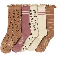 vertbaudet Socken Socken LEOPARD, Kinder 5er-Pack