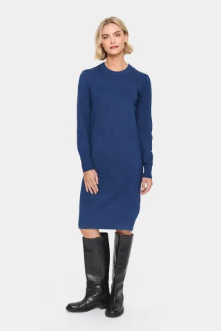 Kleid Gerade Passform blue