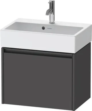 Duravit Ketho.2 Waschtischunterbau wandhängend Graphit Matt 584x390x440 mm - K25073049490000 K25073049490000