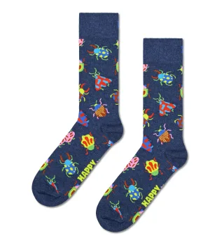 happy socks - Bugs Sock Blau - Gr. - 38