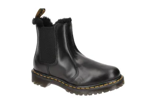 Dr. Martens 2976 LEONORE Chelsea-Boots Schwarz/Grau Warmfutter Blockabsatz