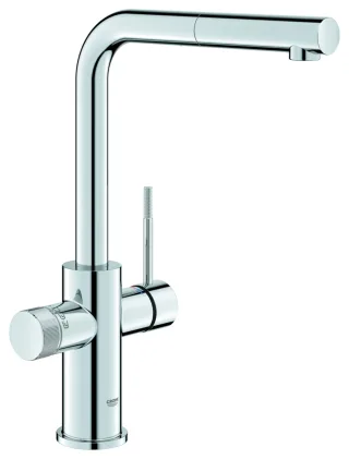 GROHE 5-in-1 Armatur GROHE Blue 104430, azb. L-Auslauf für Kühler Home/Pro chrom, 1044300001 1044300001