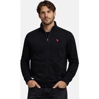 U.S. Polo Assn. Sweatjacke USBraady – Herren Jacke mit Stehkragen Sportlicher Stehkragen, Reißverschluss, seitliche Taschen