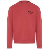 HUGO Sweatshirt Nespon Rundhalsausschnitt, Regular Fit, reine Baumwolle