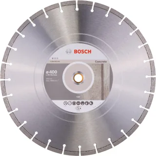 Bosch Diamanttrennscheibe Standard for Concrete, 300 x 20,00/25,40 x 2,8 x 10 mm - 2608602545