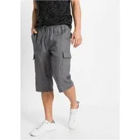 bonprix Cargobermudas aus Leinen, Regular Fit, mit sechs Taschen, eleganter Stil