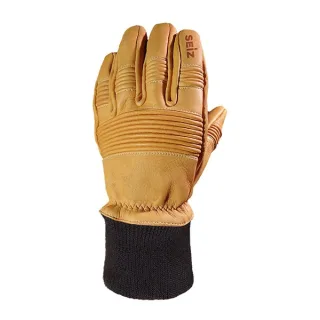 Einsatzhandschuh | SEIZ | XF LE-S | EN 659:2003 | Größe 7-13 | beige | Elch- & Spaltleder | Strickstulpe | Heat Absorber | wasserdicht & atmungsaktiv