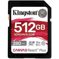 Kingston 512GB Canvas React Plus SDXC UHS-II 280R/150W U3 V Speicherkarte