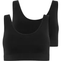 Jockey Bralette Back Smoothing Seamfree (2er Pack) weiche, eingenähte, drahtlos geformte Cups