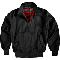 normani Blouson Herren Harrington Jacke Retro Blouson English Style mit kariertem Innenfutter Karofutter