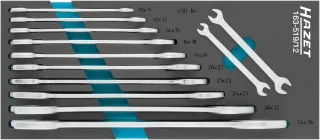 HAZET Doppel-Maulschlüssel Satz Einlage 12-teilig - 163-519/12