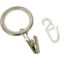 GARDINIA Gardinenring Ally, Gardinenstangen, (Set, 10-St), Serie Gardinenstangen-Set Ally Ã˜ 19 mm