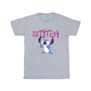Disney - "Lilo And Stitch Graffiti" T-Shirt für Mädchen (Grau)