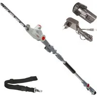 ikra GmbH Teleskop-Heckenschere IATHS 1241, bis 3,50 m Arbeitshöhe, 12 V, Teleskopstiel 1,80–2,35m, Winkelverstellung bis 135°