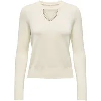 ONLY Rundhalspullover ONLVENICE LIFE LS PEEKABOO BLING CC KNT
