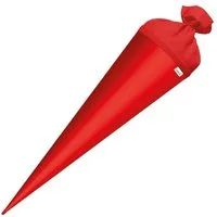 Roth Schultüte Basteltüte 70 cm, rund rot Einschulung Zuckertüte Rot(h)-Spitze Filz-Verschluss