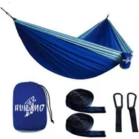 Blusmart Hängematte Campinghängematte im Freien (270 cm x 140 cm ultraleichte Reisehängematte, Tragkraft 300 kg), Garden Beach Doppelhängematte