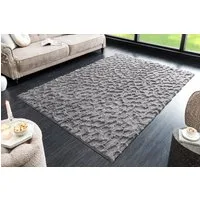 riess-ambiente Designteppich DUNE 230x160cm anthrazit · Kurzflor-Teppich mit Hoch-Tief-Effekt, rechteckig, Höhe: 36 mm, Wohnzimmer · Indoor · 3D-Effekt · Modern · Schlafzimmer