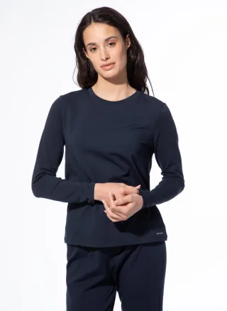Short Stories - Long sleeve dark blue - Gr. - XL