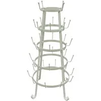 Macosa Home Küchenregal Tassenbaum Tassenständer Küchendeko Landhaus weiß vintage, 1-tlg., Abtropfständer Kaffeetassen Tassenorganizer Aufbewahrungsständer