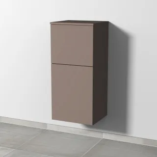 Sanipa 3way Mittelschrank mit 1 Tür und 1 Auszug, Taupe-Matt, SP1281T SP1281T