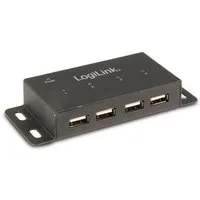 LogiLink USB-Verteiler LOGILINK USB-Hub aus Metall UA0141A, 4-port