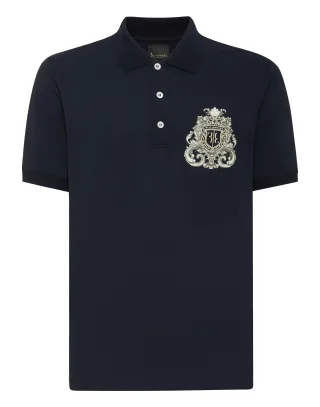 Polohemd Ss Crest Barock