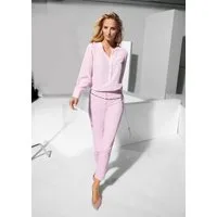 MADELEINE Stoffhose Schlanke Stretch-Hose mit Vichy-Karo Stoffhose in Knöchellänge und ohne Taschen