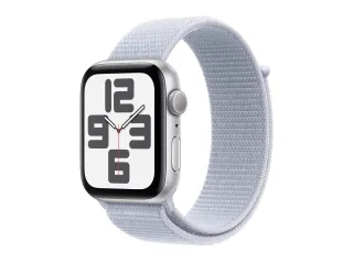 Apple Watch SE (2022) (GPS) 44mm silber mit Sport Loop Blaue Wolke | mxet3qf/a |