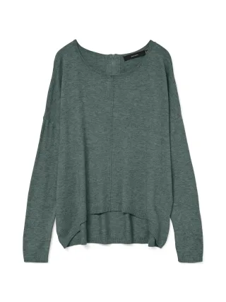VERO MODA - VMBREEZE AURA LS ZIPPER BLOUSE NOOS Balsam Green - Gr. - L