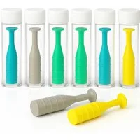 JB White Kontaktlinsenbehälter 8x Kontaktlinsensauger für harte Linsen, Kontaktlinsen Prömpel, Sauger für harte Linsen, Jahreslinsen und Ortho-K-Kontaktlinsen - Vort