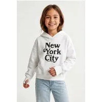 Abercrombie Kids Kapuzensweatshirt AFG NYC BALLET PULLOVER Pailletten-Applikation, for Girls