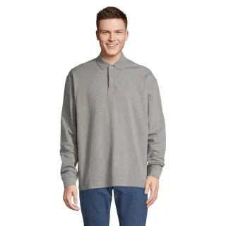 SOLS - "Polo Heritage" Sweatshirt Mit Kragen für Herren/Damen Unisex (Grau meliert)