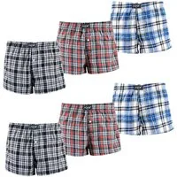 ADAM JEANS Webboxer Gewebte Boxershorts American Unterhosen Herren Boxershorts Kariert (6-St., 3er Set, 6er Set, 12er Set) Web Boxershorts Herren lockere Boxershorts Herren weit Männer Boxer