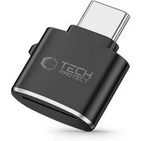 TECH PROTECT Speicherkartenleser UltraBoost, Kompakter USB-C microSD-Kartenleser bis 30 MB/s