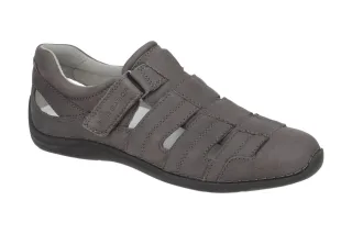 Pius Gabor Herren Slipper 1033.12.02 grau - sportliche Halbschuhe mit Klettve...