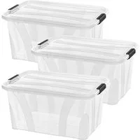 Siena Home Aufbewahrungsbox Anzio (Set, 3 St), Kunststoff, 100% recyclebar