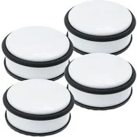 hrb Bodentürstopper Türstopper aus Edelstahl schwerer Stopper für Boden (4 St)