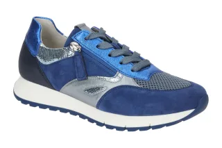 Gabor 62.488.66 FLORENZ Damen Sneaker Blau Natic K. (S.blau) OptiFit Fu?bett