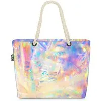 VOID Strandtasche (1-tlg), Farbspiel Licht Druck Muster Farbspiel Licht Druck Muster Schattierun