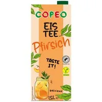 Copeo Tee, COPEO Eistee Pfirsich koffeinhaltiges Teegetränk Vegan 1500ml