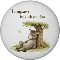 speecheese Magnet Eddi Esel Unter Baum Magnet Langsam ist auch ein Plan