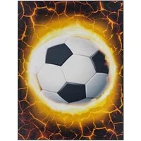 TaraCarpet Kinderteppich Fresh Kids Fußball, rechteckig, Höhe: 5 mm, Fresh Kids Fußball Krush Kinderzimmer Jugendzimmer 80x150 cm